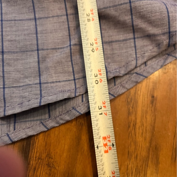 NWT Izod men’s purple striped button down up shirt cotton pocket size large - Picture 6 of 10